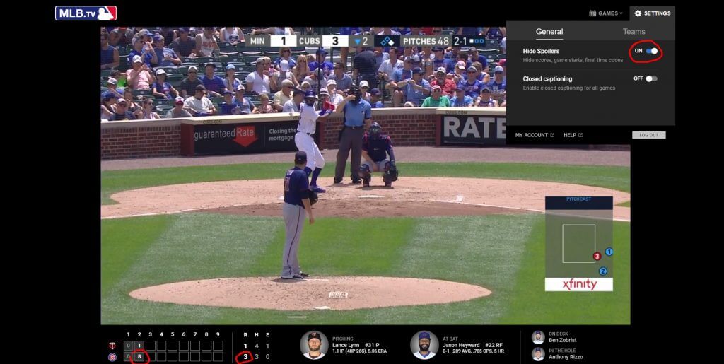 MLB Web Video Player After Hide Spoilers